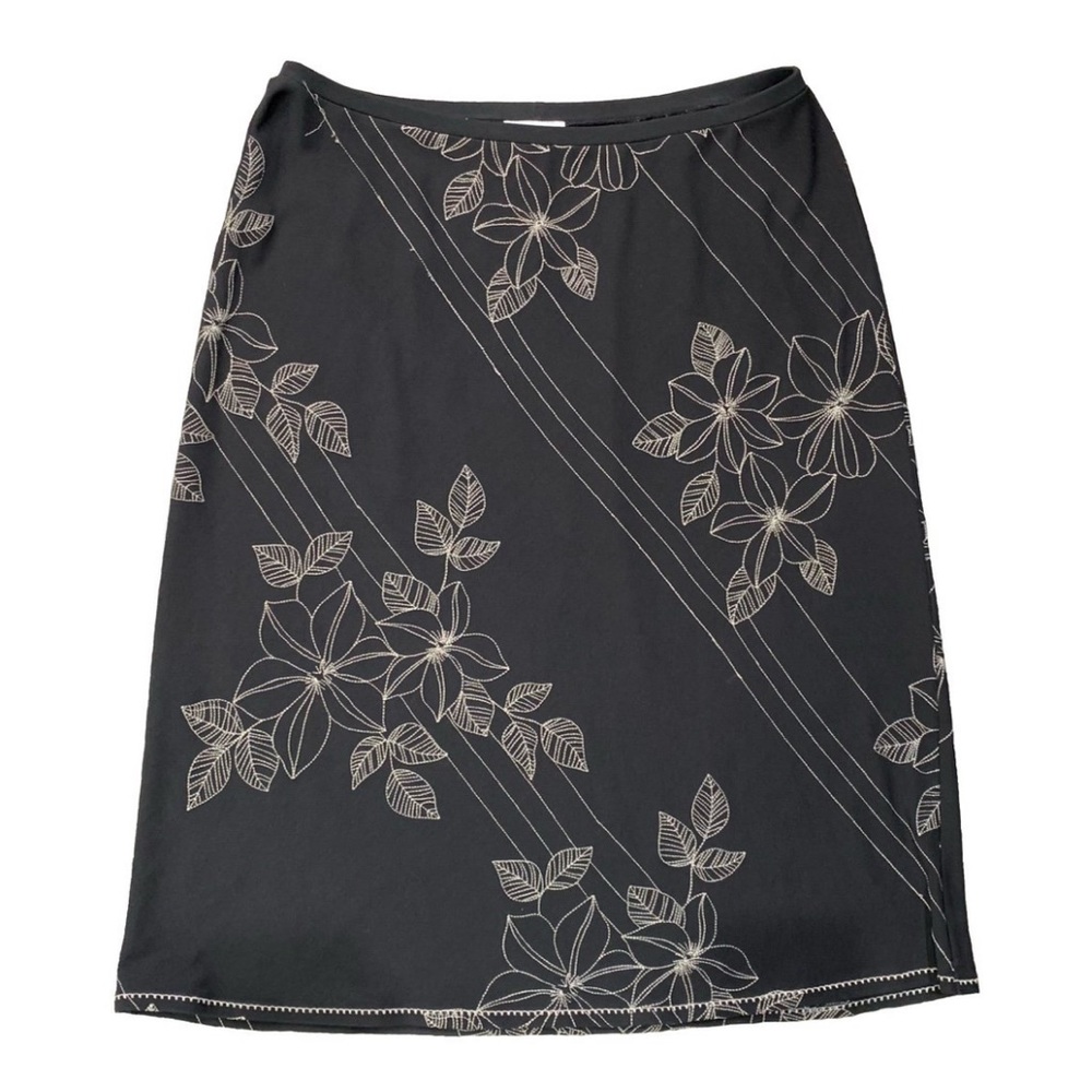 Ann Taylor embroidered floral Y2k skirt